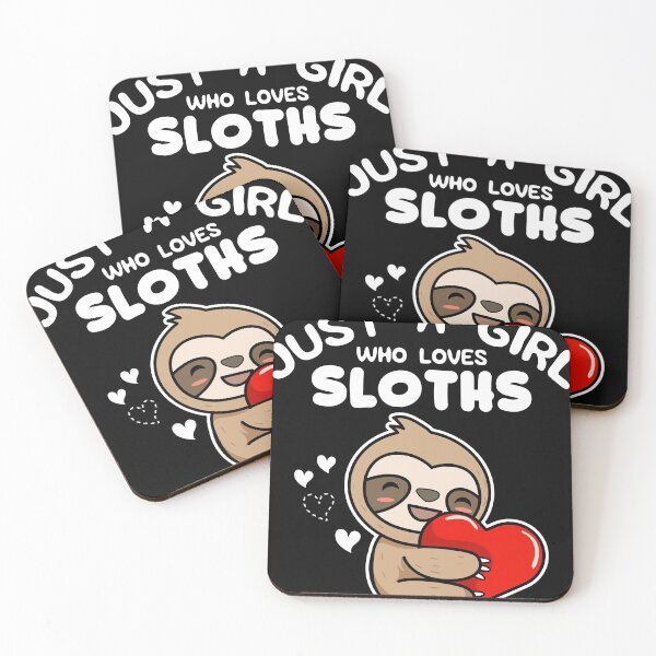 Item preview, Just A Girl Who Loves Sloths, Animal Tee, Sloth graphic designed and sold by Lisbob.
