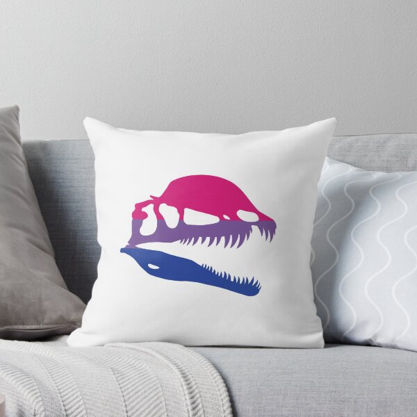 Item preview, Bi Pride Dilophosaurus Skull designed and sold by TheDoodleFox.