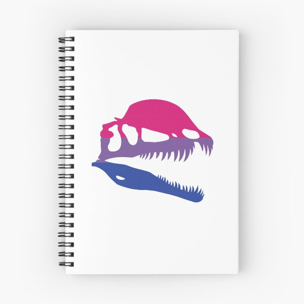 Item preview, Bi Pride Dilophosaurus Skull designed and sold by TheDoodleFox.