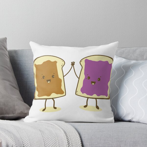 Item preview, Kawaii cute Peanut Butter & Jelly are friends cartoon graphics designed and sold by bigraydesigns.