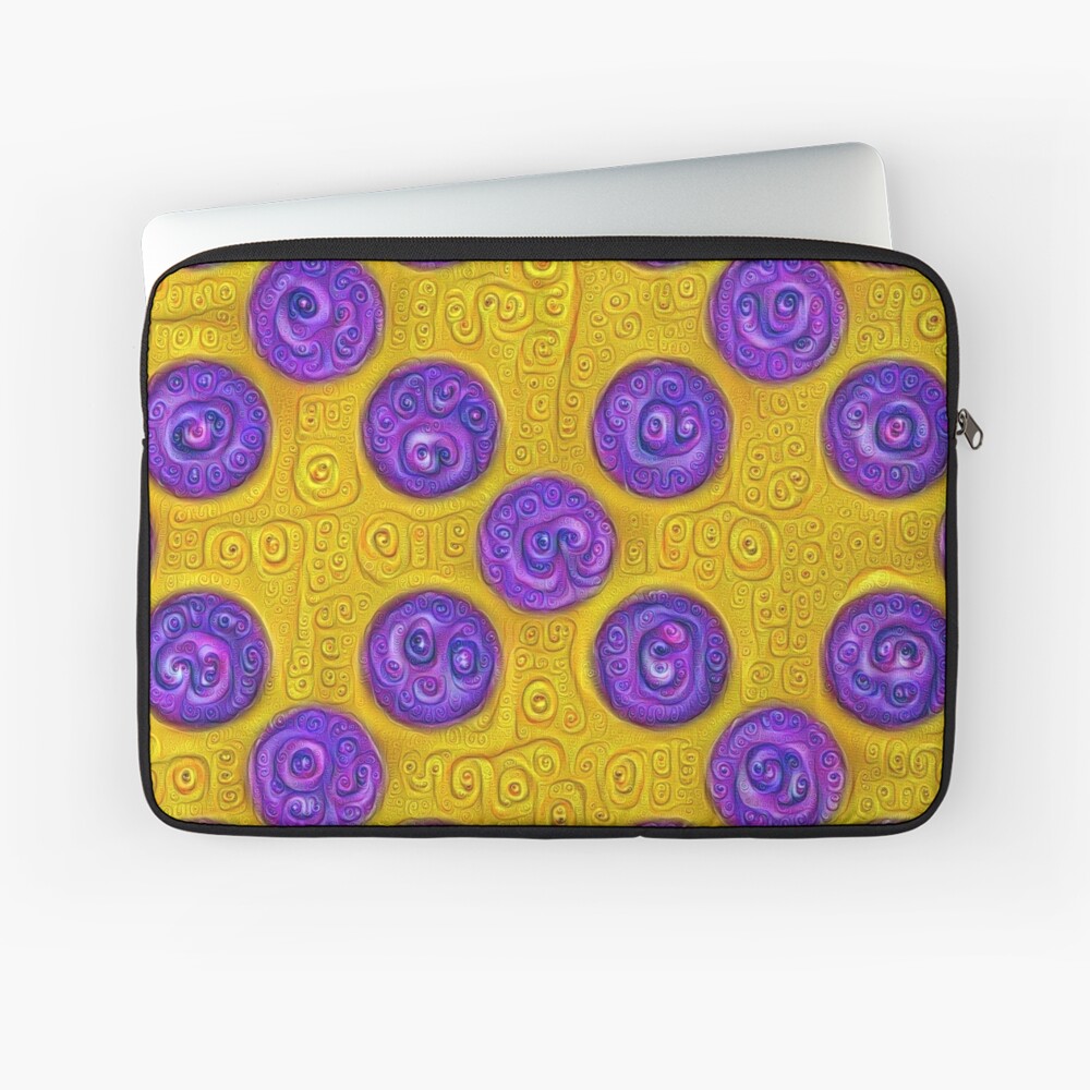 #DeepDream Color Squares and Circles Visual Areas 5x5K v1448281164 Laptop Sleeve