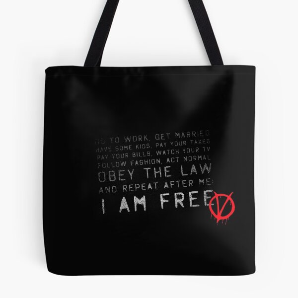 Item preview, I am Free ( V for Vendetta ) designed and sold by InnovationWorks.