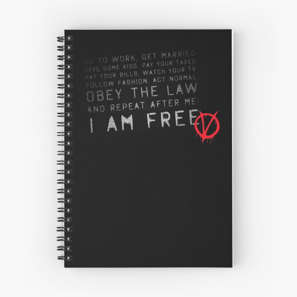 Item preview, I am Free ( V for Vendetta ) designed and sold by InnovationWorks.