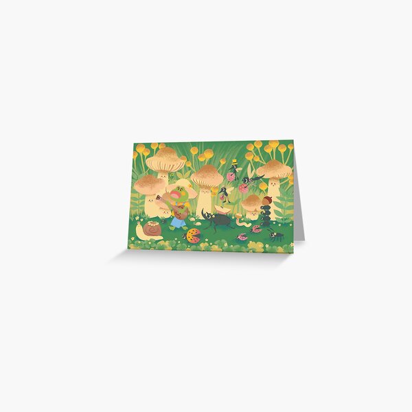 Frog & Friends Parade Greeting Card