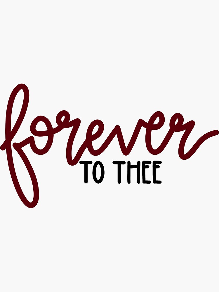 Thumbnail 3 of 3, Sticker, forever to thee designed and sold by skylarmariee.
