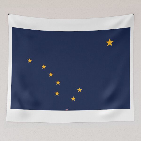 Item preview, ALASKA STATE FLAG PRIDE MASK PIN TEE designed and sold by denisetees.