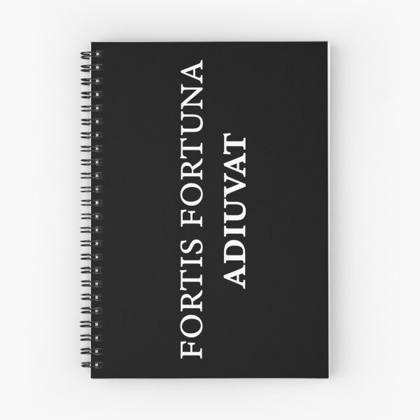 Item preview, Fortis fortuna adiuvat | motivational,motivation quote | black and white designed and sold by Kinisis.