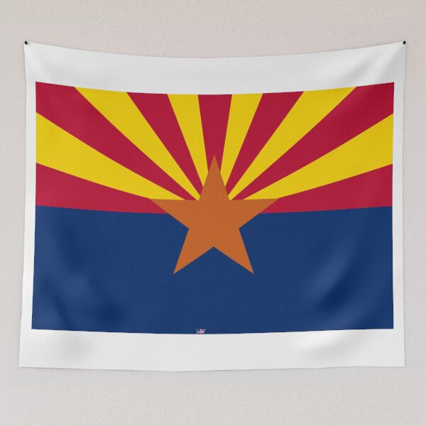 Item preview, ARIZONA STATE FLAG PRIDE MASK PIN TEE designed and sold by denisetees.