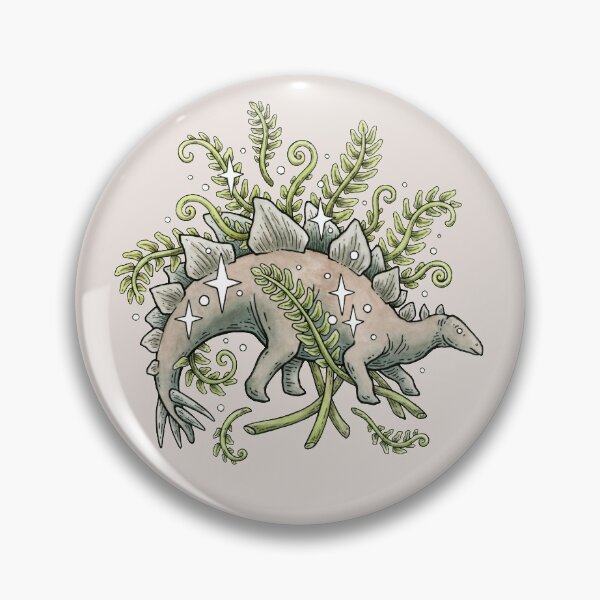 Item preview, Stegosaurus & Ferns | Dinosaur Botanical Art designed and sold by OMEGAFAUNA.