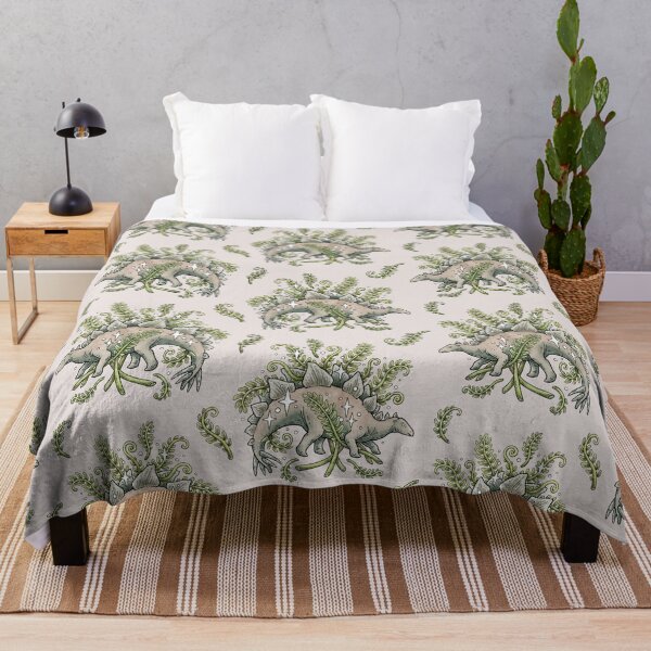 Item preview, Stegosaurus & Ferns | Dinosaur Botanical Art designed and sold by OMEGAFAUNA.