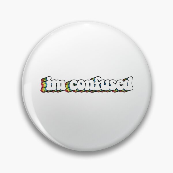 Item preview, im confused sticker designed and sold by chachels.