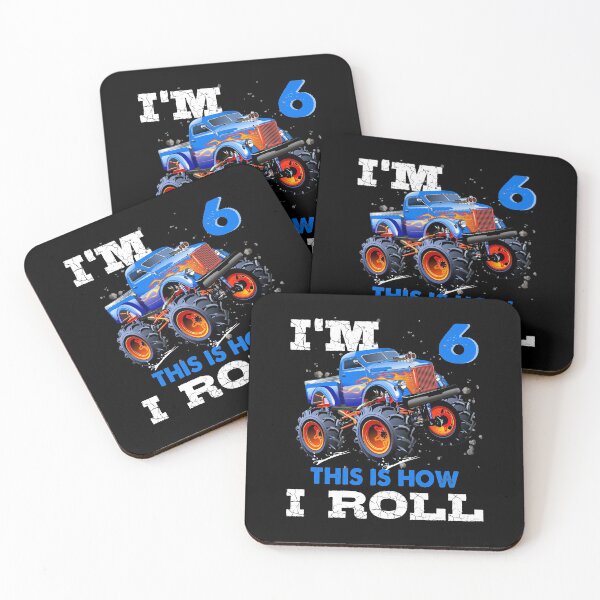 Item preview, I'm 6 This is How I Roll Monster Truck, Funny Kids 6 Year Old Birthday Party Gift designed and sold by PrintOfi.