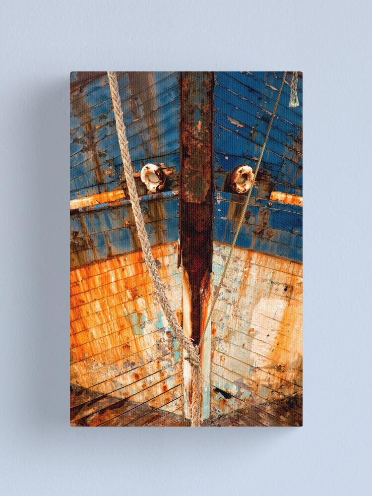 Alternate view of Ships Bow, Camaret sur Mer 2012 Canvas Print