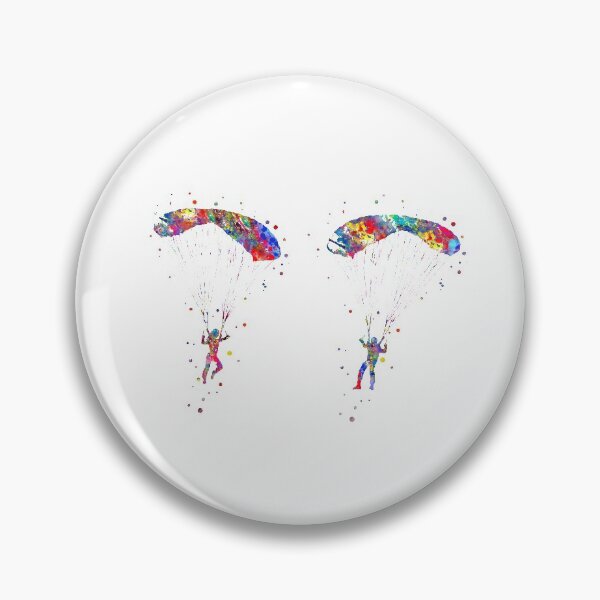 Item preview, Paraglider flying, paraglider couple, extreme air sport designed and sold by Rosaliartbook.