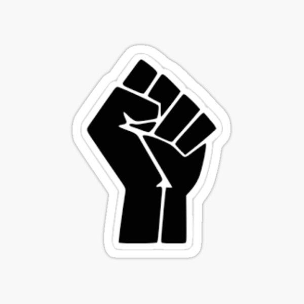 Black Lives Matter Black Power Fist Sticker Sticker