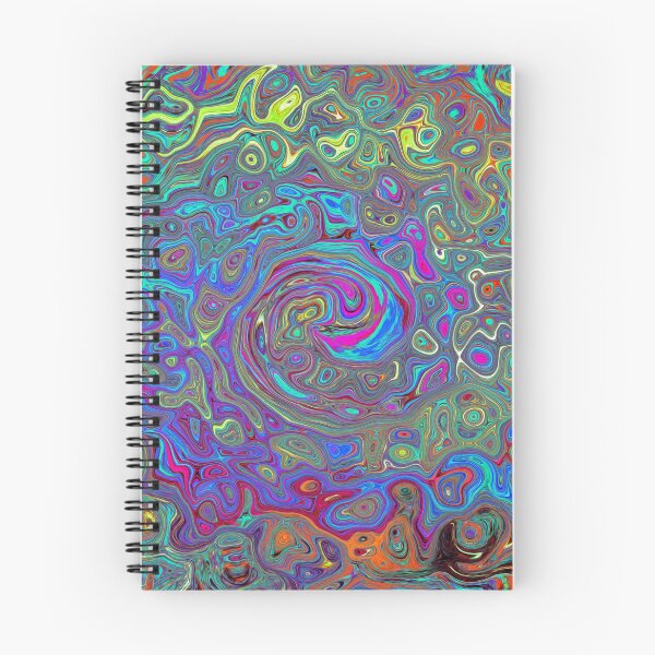 Item preview, Trippy Fuchsia and Blue Abstract Retro Swirl designed and sold by myrubiogarden.