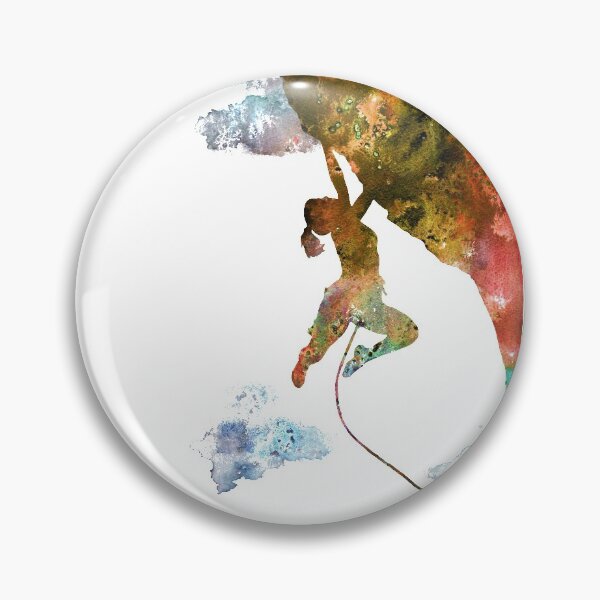Item preview, Rock climbing extreme sport woman, climbing woman, climber designed and sold by Rosaliartbook.