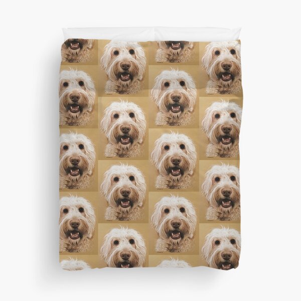 Bernie the gorgeous labradoodle! Duvet Cover