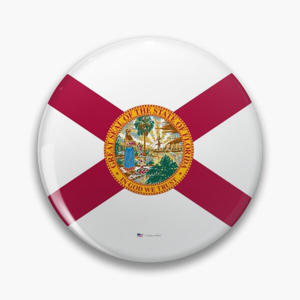 Item preview, FLORIDA STATE FLAG PRIDE MASK PIN TEE designed and sold by denisetees.