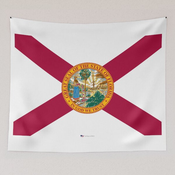 Item preview, FLORIDA STATE FLAG PRIDE MASK PIN TEE designed and sold by denisetees.