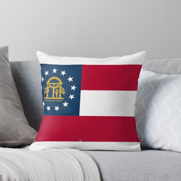 Item preview, GEORGIA STATE FLAG PRIDE MASK PIN TEE designed and sold by denisetees.