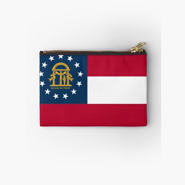 Item preview, GEORGIA STATE FLAG PRIDE MASK PIN TEE designed and sold by denisetees.