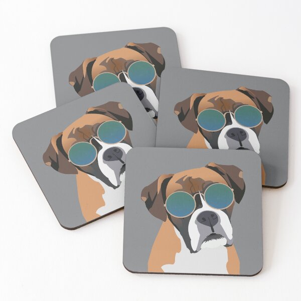 Item preview, Boxer Dog wearing Sunglasses designed and sold by KCPetPortraits.