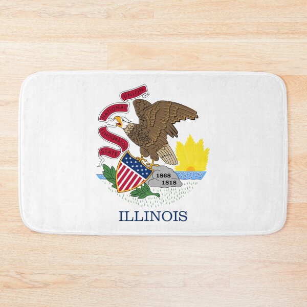 Item preview, ILLINOIS STATE FLAG PRIDE MASK PIN TEE designed and sold by denisetees.