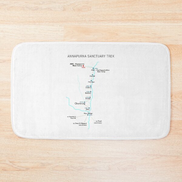 Item preview, Annapurna Base Camp Trek Map designed and sold by vivalarevolucio.