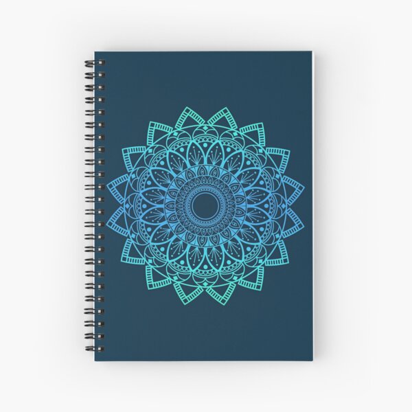 MANDALA BLUE Spiral Notebook