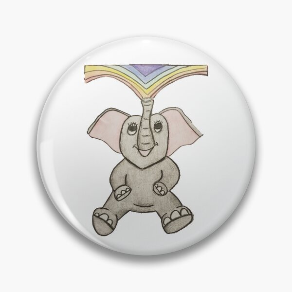 Item preview, RAINBOW AND CUTE ELEPHANT designed and sold by gingerhels309.
