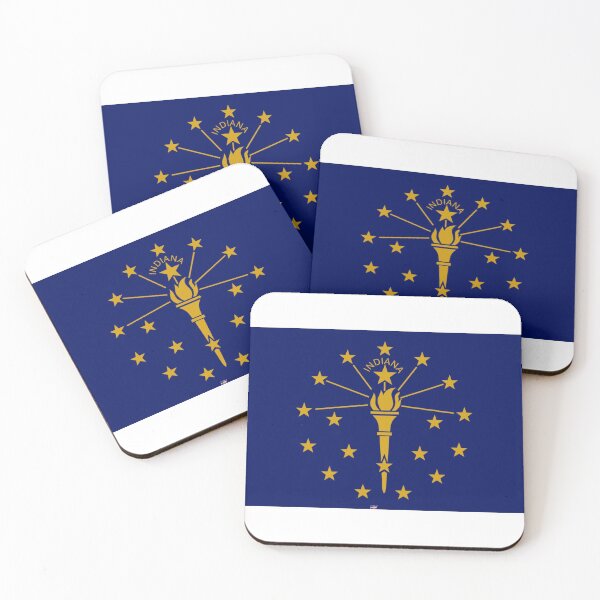 Item preview, INDIANA STATE FLAG PRIDE MASK PIN TEE designed and sold by denisetees.