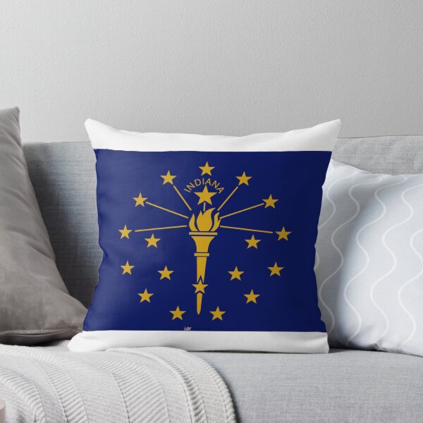 Item preview, INDIANA STATE FLAG PRIDE MASK PIN TEE designed and sold by denisetees.