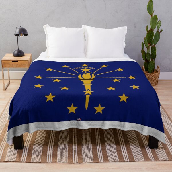 Item preview, INDIANA STATE FLAG PRIDE MASK PIN TEE designed and sold by denisetees.