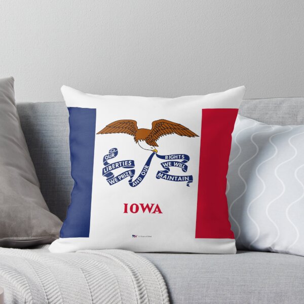Item preview, IOWA STATE FLAG PRIDE MASK PIN TEE designed and sold by denisetees.