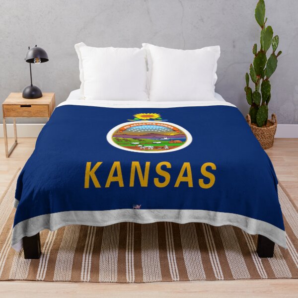 Item preview, KANSAS STATE FLAG PRIDE MASK PIN TEE designed and sold by denisetees.
