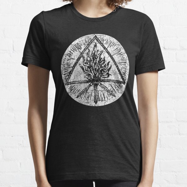 ANCIENT FIRE SYMBOL - extreme white distress *awesome UNLISTED designs in my portfolio* Essential T-Shirt