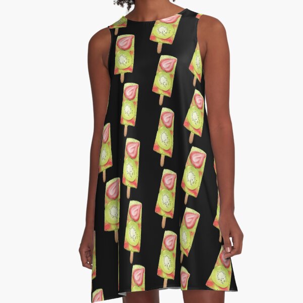 Vista previa del artículo con la obra «Paleta de agua de kiwi y fresa mexicana», diseñado y vendido por Toonskid.