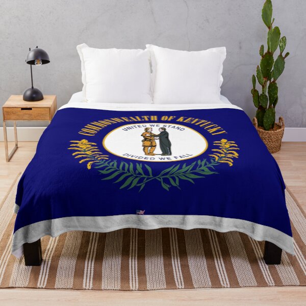 Item preview, KENTUCKY STATE FLAG PRIDE MASK PIN TEE designed and sold by denisetees.