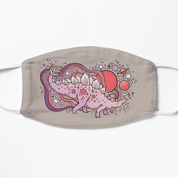 Star Stego | Cosmic Dinosaur Art Flat Mask