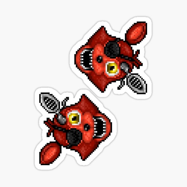 FNaF Withered Foxy Sticker for Sale by nyrofletcher