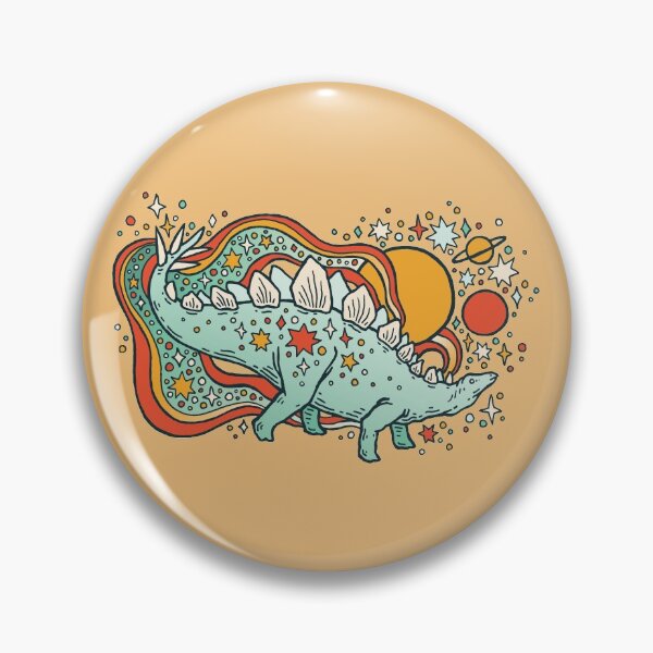 Item preview, Star Stego | Cosmic Dinosaur Art | Retro Reptile Palette designed and sold by OMEGAFAUNA.