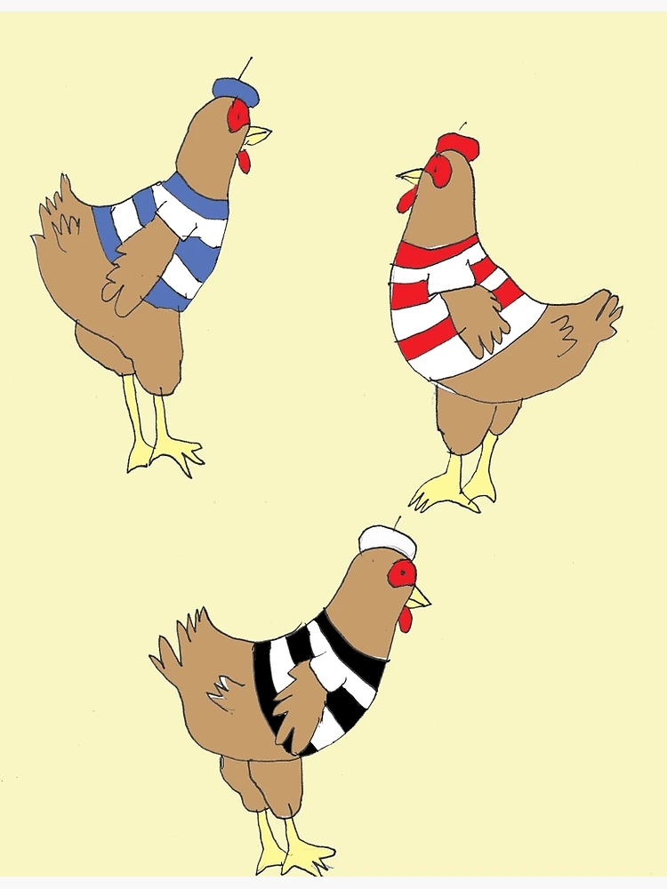 Three French Hens | Art Print