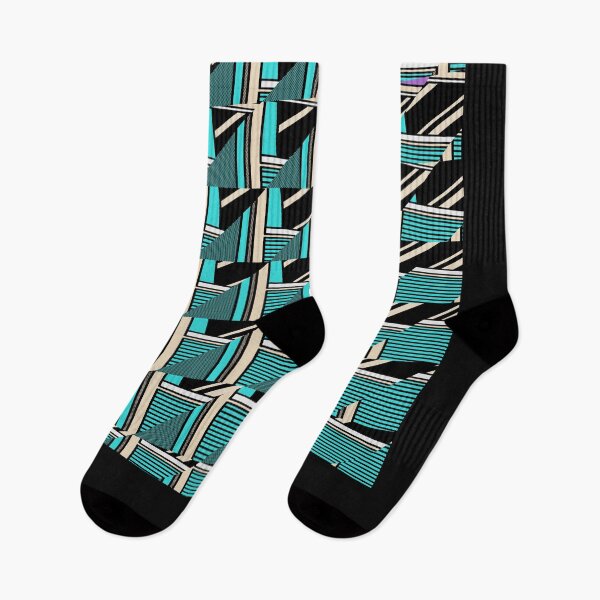 Item preview, Blue, Black and White. Geometrical. Oblique Morphing. Pattern  designed and sold by shirtdan.