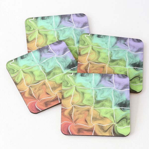 Item preview, Rainbow Distorted Grid designed and sold by hollydormer.