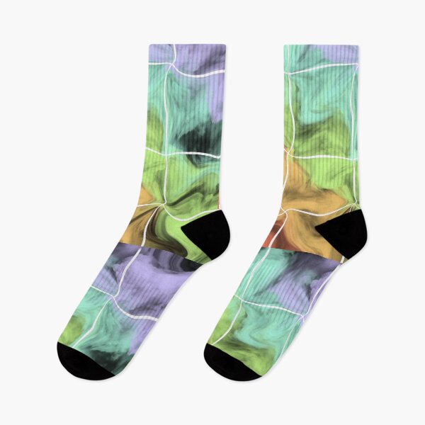 Item preview, Rainbow Distorted Grid designed and sold by hollydormer.