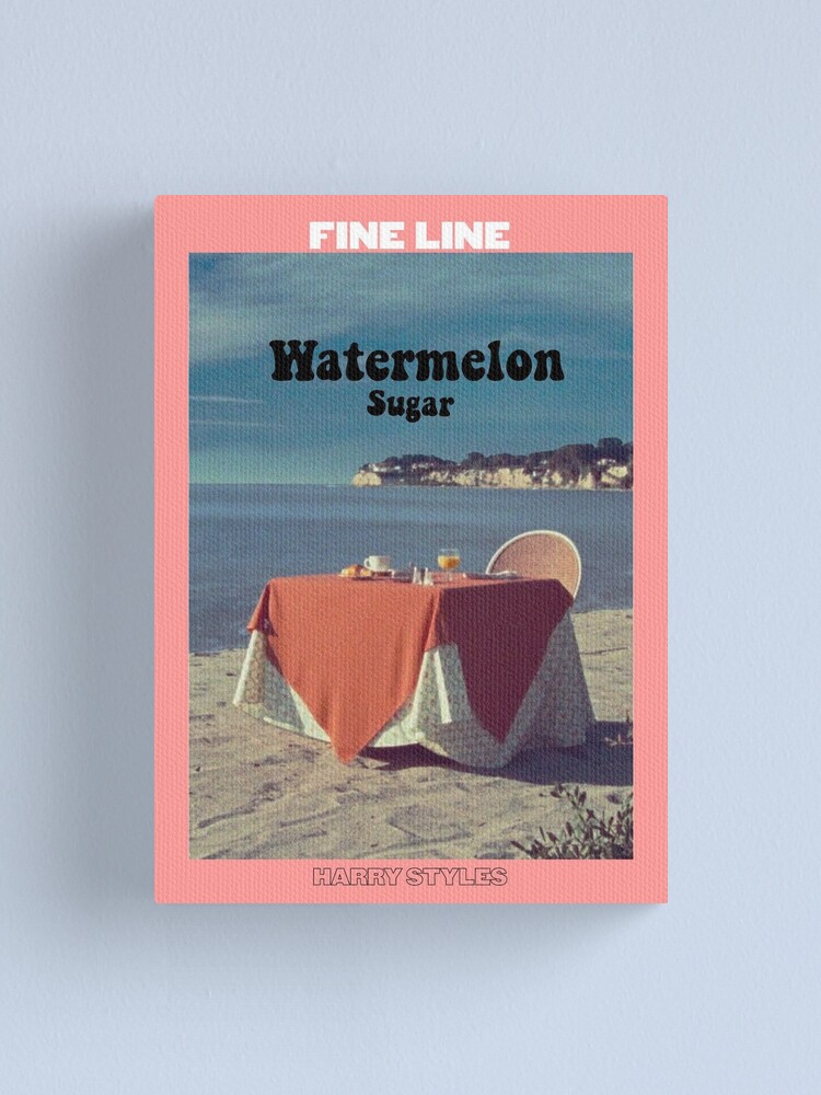 Watermelon Sugar Vintage Poster Canvas Print By Gmatt7 Redbubble