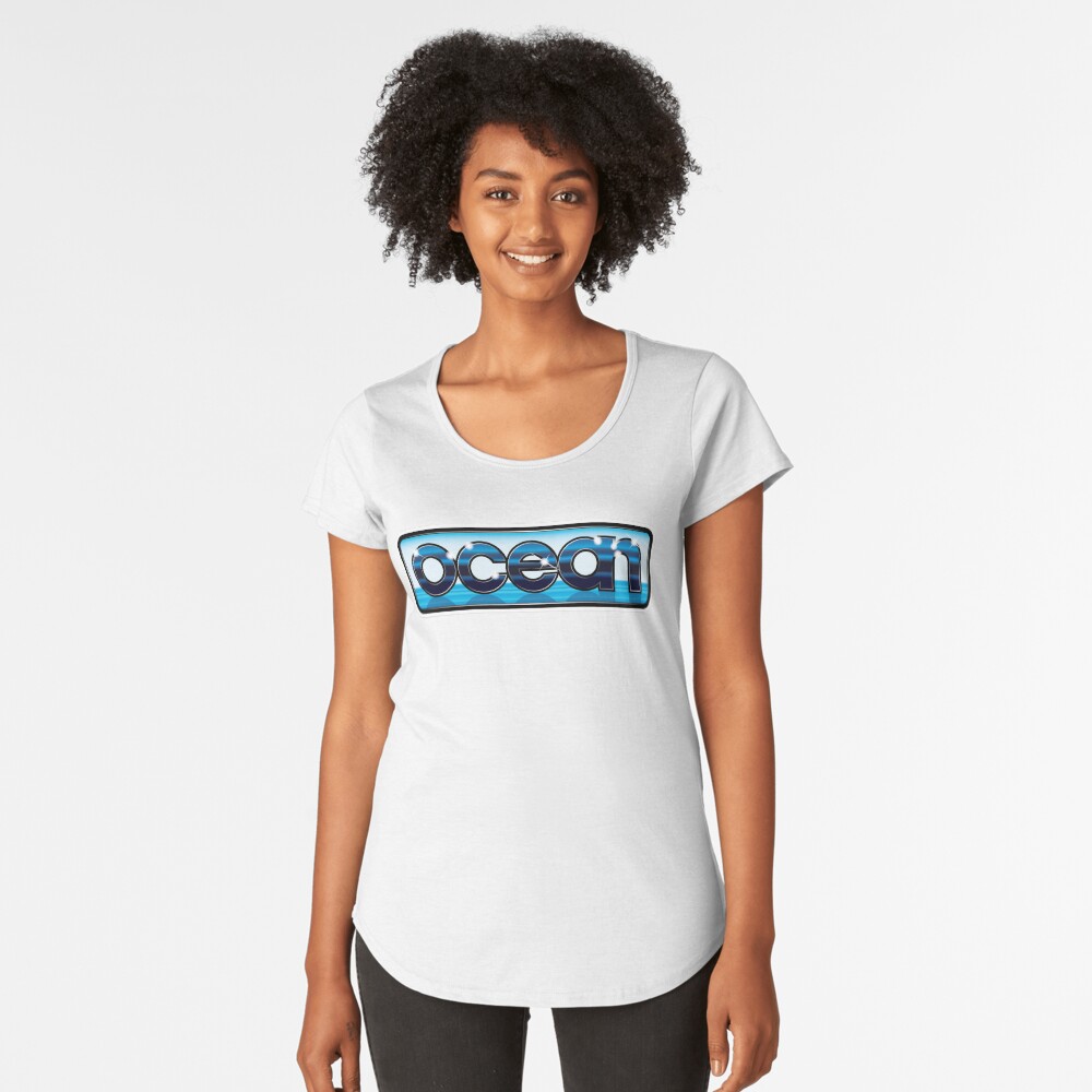 Vista previa del artículo con la obra «Camiseta premium de cuello ancho», diseñado y vendido por ybotnosdirb.