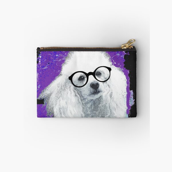 Item preview, Purple Poodle dog with glasses designed and sold by ritmoboxers.