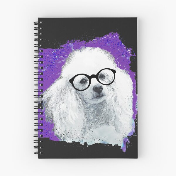 Item preview, Purple Poodle dog with glasses designed and sold by ritmoboxers.